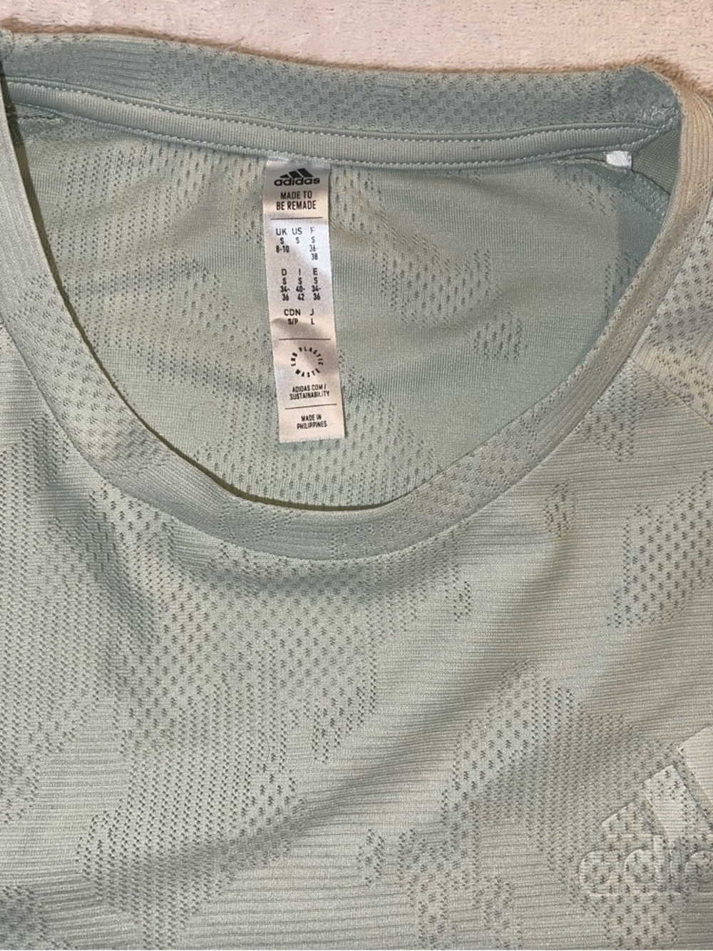 adidas Mint Green Performance Tee